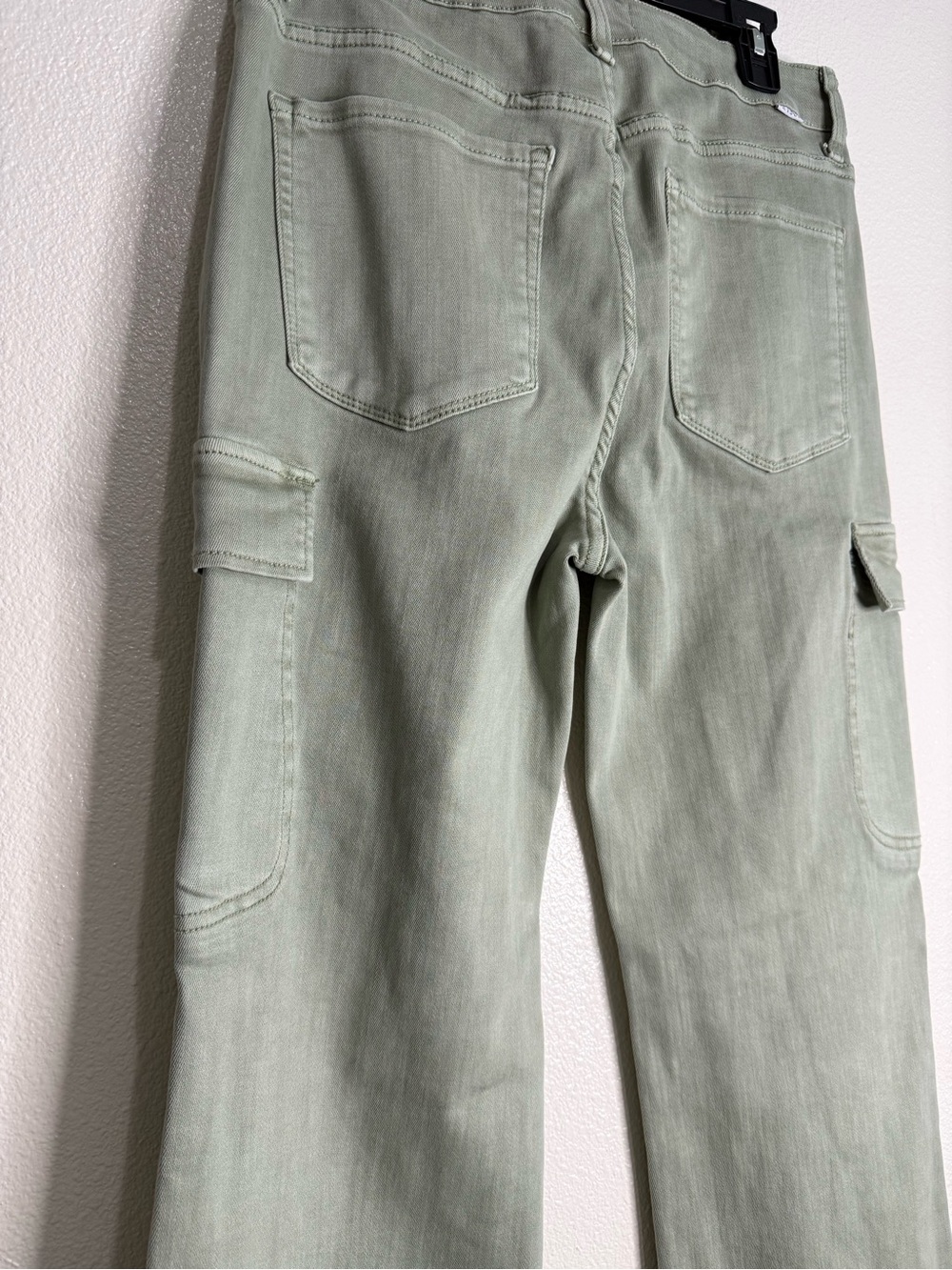 Risen High Rise Straight Leg Cargo Jeans in Olive Sz 13/31 (Box I) - Picture 7 of 8